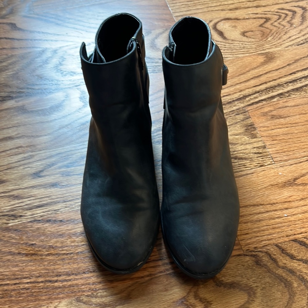ALDO black matte booties, size 9